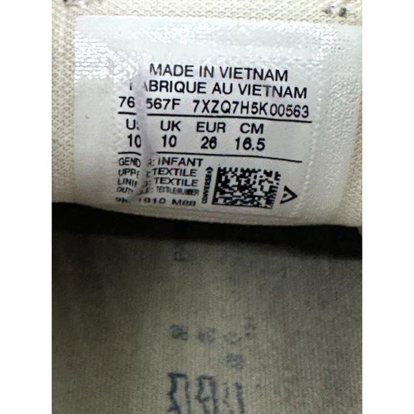 Converse All Star Heart Shoes Infant Sz 10 High Tops Gray Red Lace Up - Picture 4 of 5